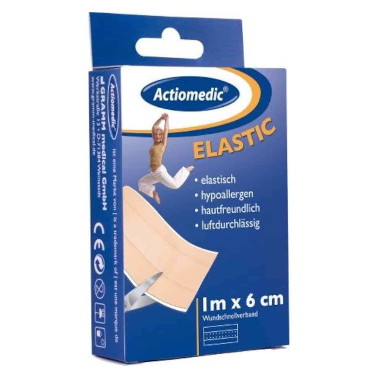 Actiomedic Elastic Wundschnellverband 1 m x 6 cm