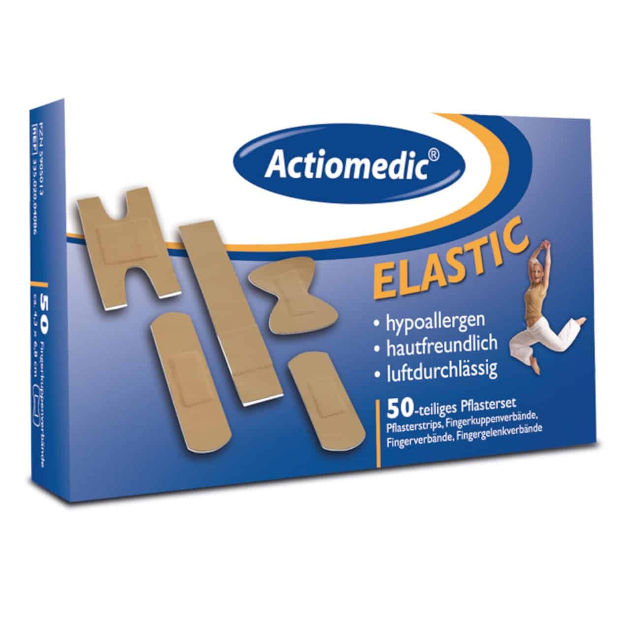 Actiomedic® ELASTIC Pflaster-Set Spezialverbände 50-tlg.