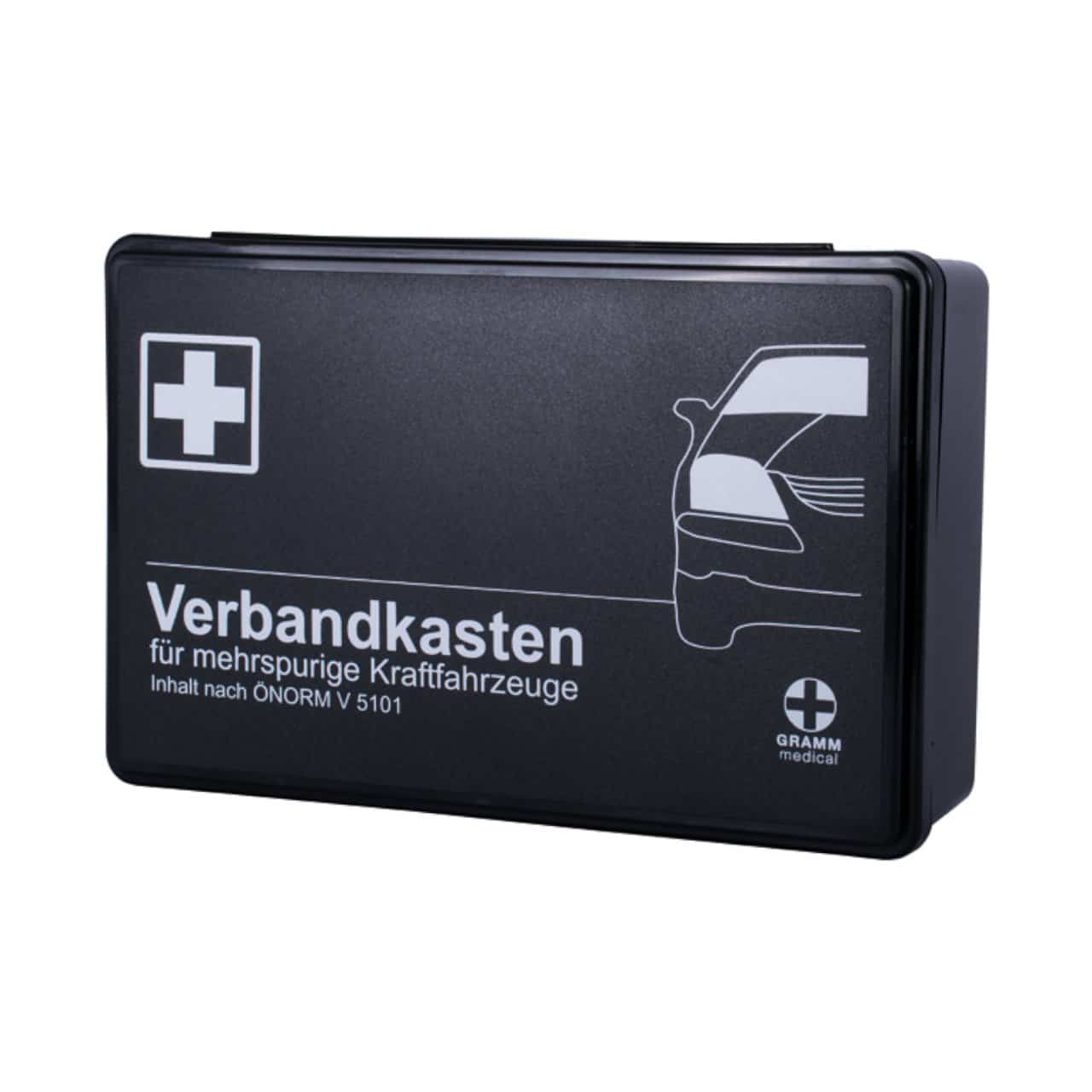 Auto-Verbandkasten inkl. ÖNORM V5101, schwarz