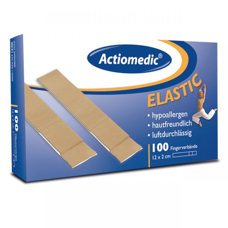 Actiomedic® ELASTIC Fingerverband, 12 x 2 cm hautfarben
