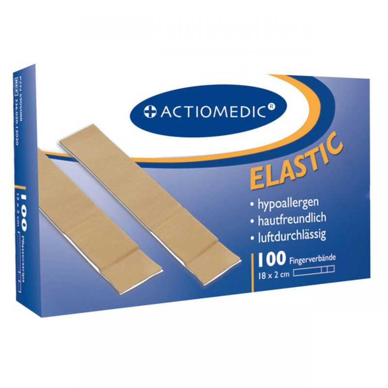 Actiomedic® ELASTIC Fingerverband, 18 x 2 cm, hautfarben