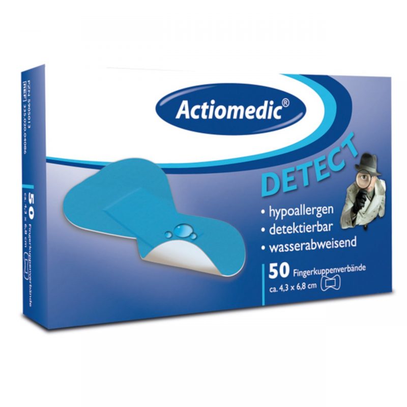Actiomedic® DETECT Fingerkuppenverband, wasserabweisend 43 x 68 mm