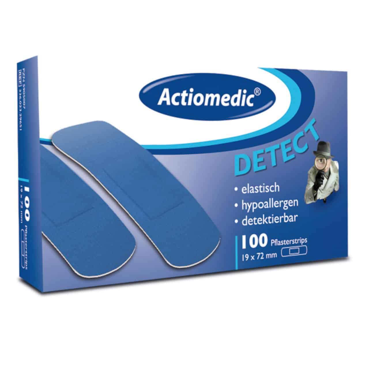 Actiomedic® DETECT elasitsche Pflaster Strips 19 x 72 mm