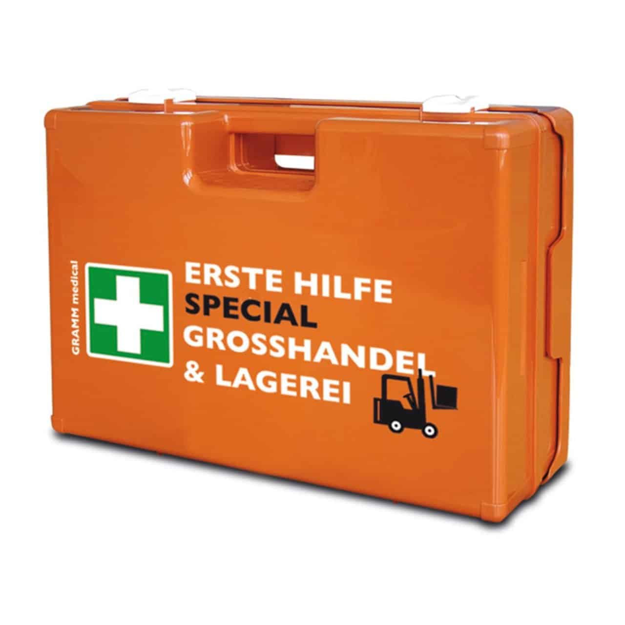 Verbandkoffer MULTI mit DIN-Füllung 13 157 SPECIAL Großhandel + Lagerei