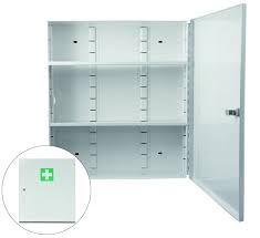 Verbandschrank B aus Stahlblech mit DIN-Füllung 13 169 – Bild 2