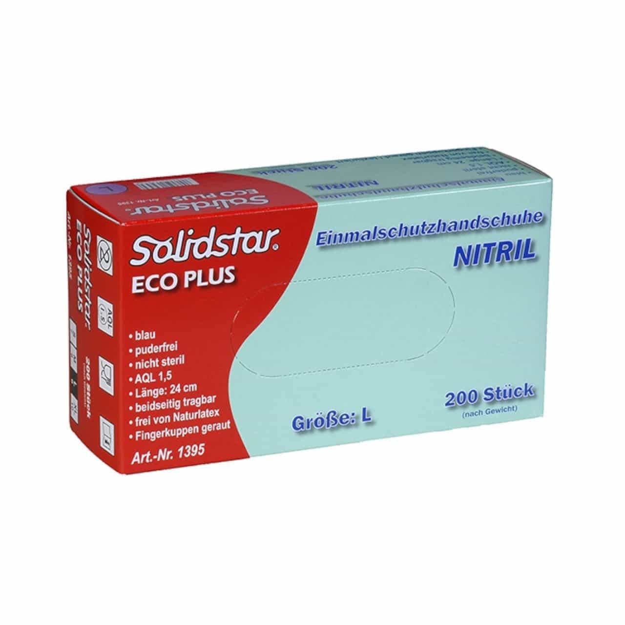 ECO PLUS Einmalhandschuh Nitril - 200er BOX - Solidstar – Bild 2