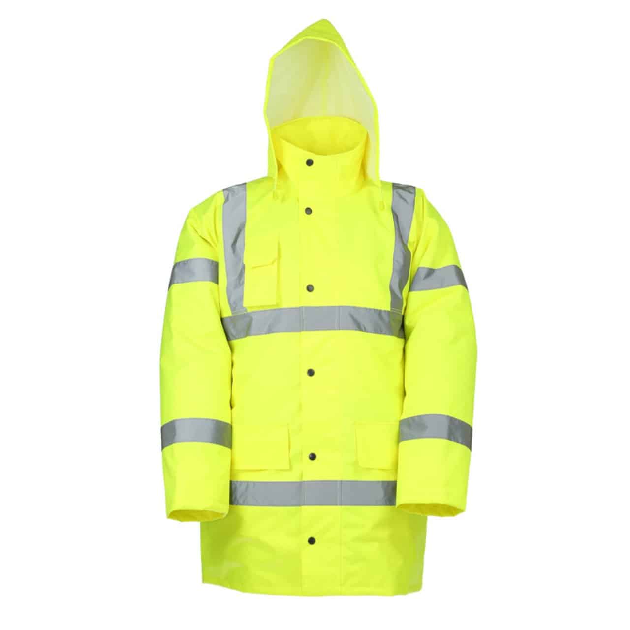 Warnschutz Regenparka neongelb