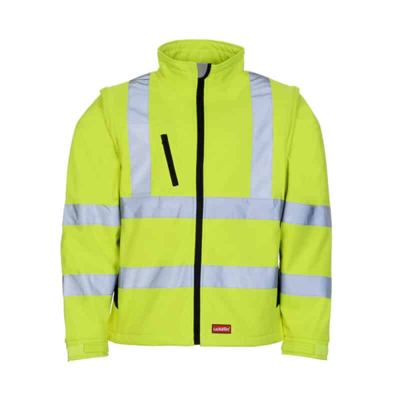 Softshell Warnschutzjacke neongelb