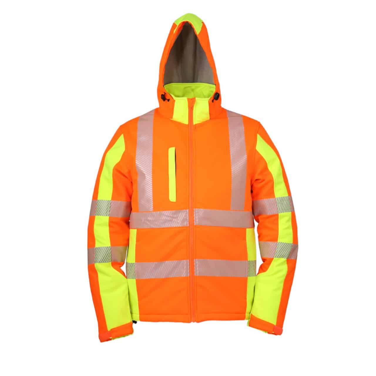 Winter Softshell Warnschutzjacke warnorange