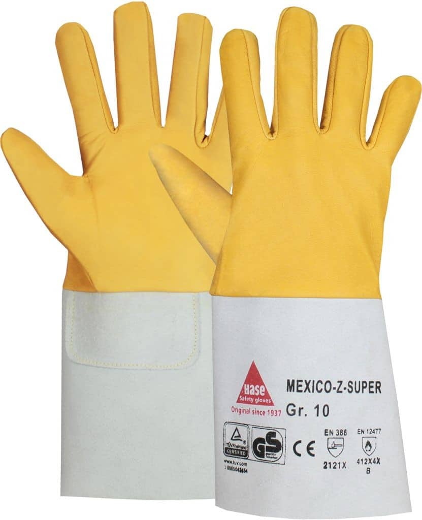 Schweißerhandschuh Nappaleder gelb Mexico Z Super