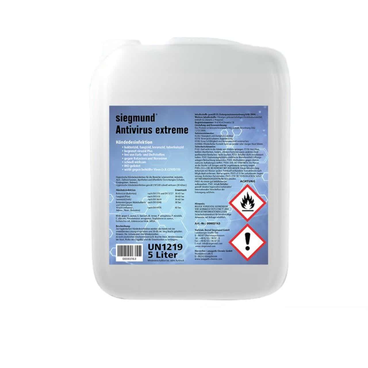 Handdesinfektionsmittel 5 Liter
