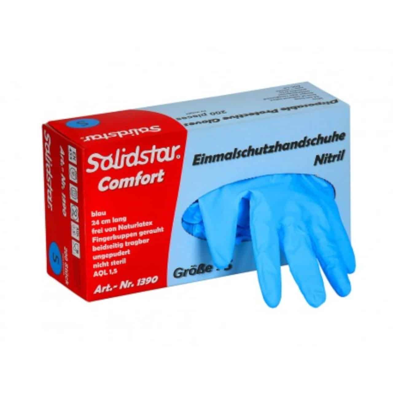 Nitril Einmalhandschuh Comfort - 200er BOX - Solidstar – Bild 2