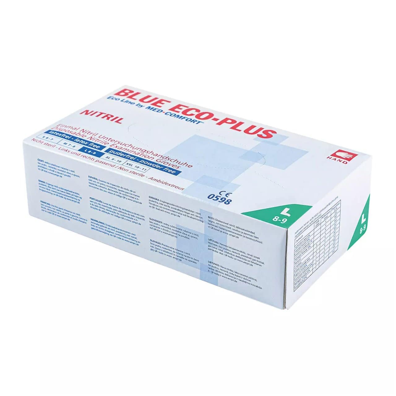 Ampri Blue Eco Plus Nitrilhandschuhe - 100er Box – Bild 3