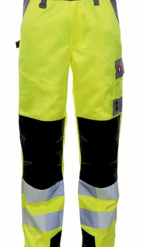 LeiKaTex® | BRIGHT LINE | Bundhose | neongelb/grau