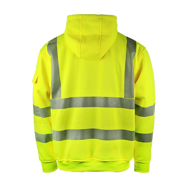 LeiKaTex® | HOODIE | Kapuzen-Sweatshirt | Warnschutz | neongelb – Bild 3
