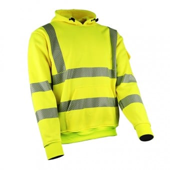 LeiKaTex® | HOODIE | Kapuzen-Sweatshirt | Warnschutz | neongelb – Bild 5