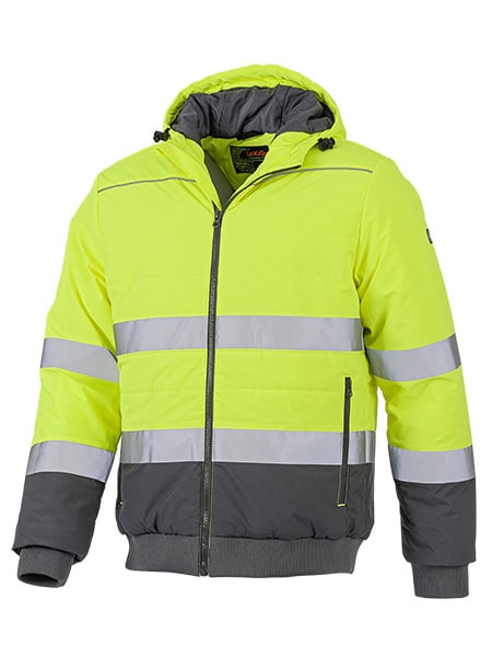 LeiKaTex® | BRIGHT LINE | Steppjacke | Warnschutz I neongelb