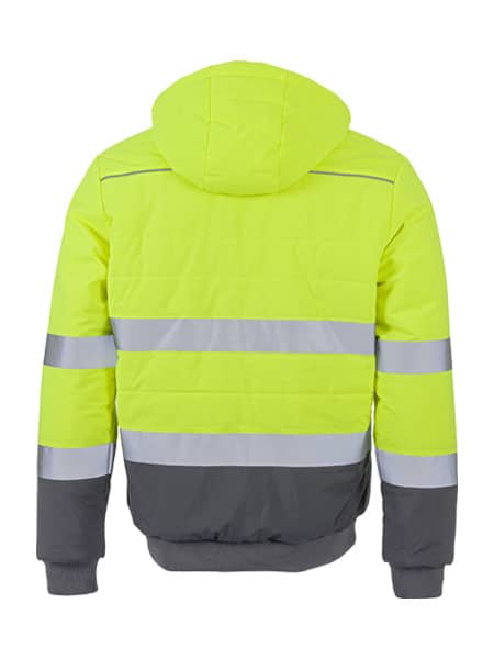 LeiKaTex® | BRIGHT LINE | Steppjacke | Warnschutz I neongelb – Bild 3