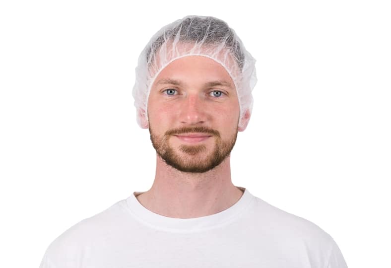 Kopfhaube | Einweg | Barettform | PP-Spinnvlies weiß