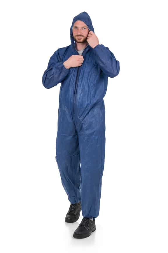 LeiKaTex® PP Overall Einweg (Polypropylen) blau – Bild 3