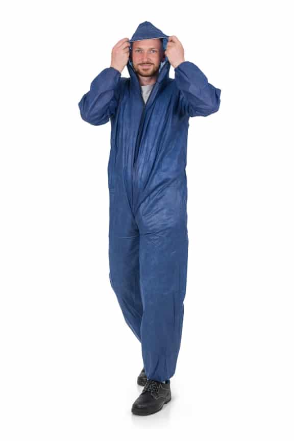 LeiKaTex® PP Overall Einweg (Polypropylen) blau – Bild 4