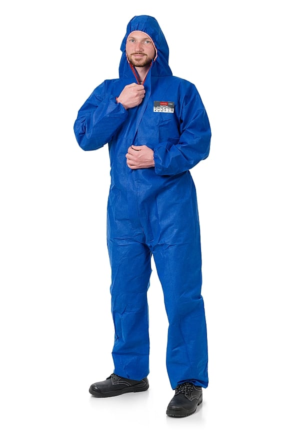 LeiKaTex® | Schutzanzug | Einweg | flammhemmend FR blau