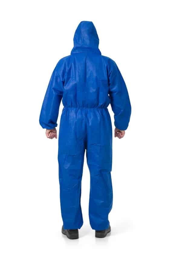 LeiKaTex® | Schutzanzug | Einweg | flammhemmend FR blau – Bild 3