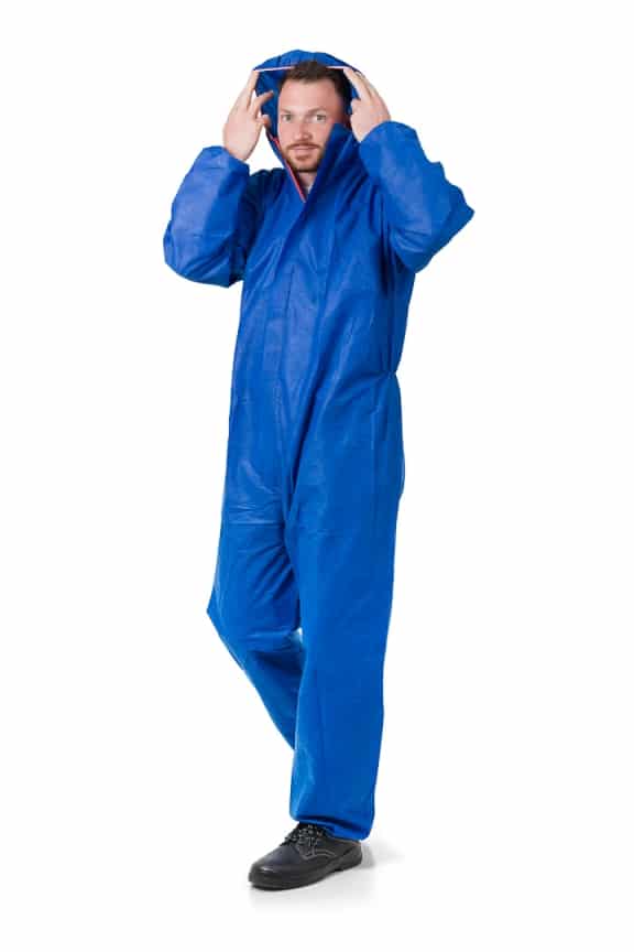 LeiKaTex® | Schutzanzug | Einweg | flammhemmend FR blau – Bild 5
