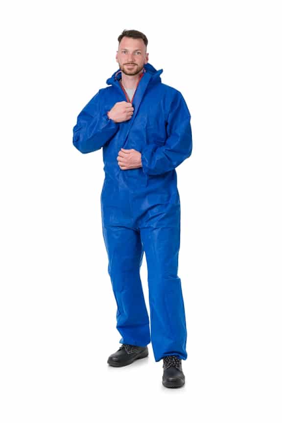 LeiKaTex® | Schutzanzug | Einweg | flammhemmend FR blau – Bild 7