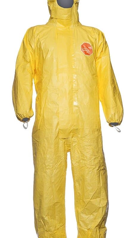 Chemikalien Schutzanzug DuPont™ Tychem® 2000 C • Gelb • CAT III • Type 3B/4B/5B/6B TCCHA5TYL00