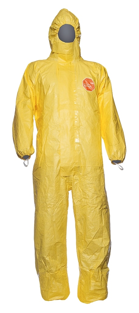 Chemikalien Schutzanzug DuPont™ Tychem® 2000 C • Gelb • CAT III • Type 3B/4B/5B/6B TCCHA5TYL00