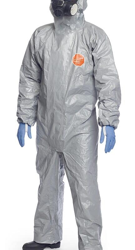 Chemikalien Schutzanzug DuPont™ Tychem® 6000 F Plus • Grau • CAT III • Type 3B/4B/5B/6B TFCHZ5TGY00