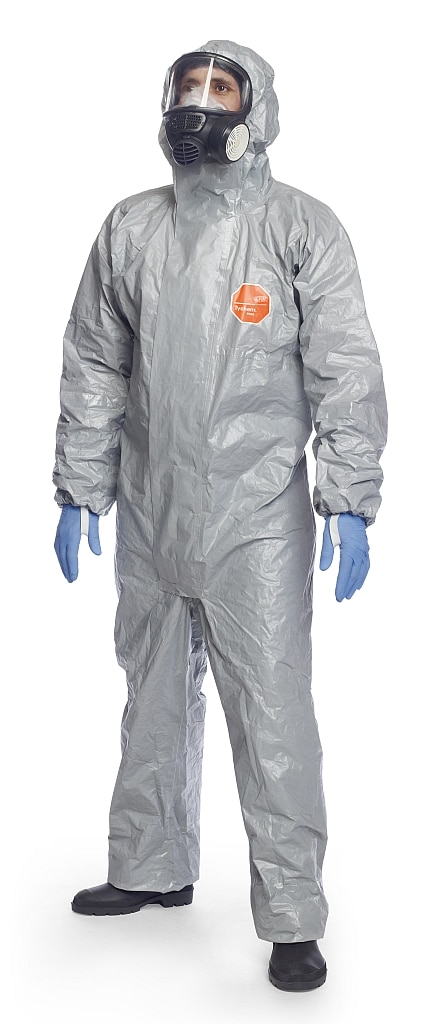 Chemikalien Schutzanzug DuPont™ Tychem® 6000 F Plus • Grau • CAT III • Type 3B/4B/5B/6B TFCHZ5TGY00