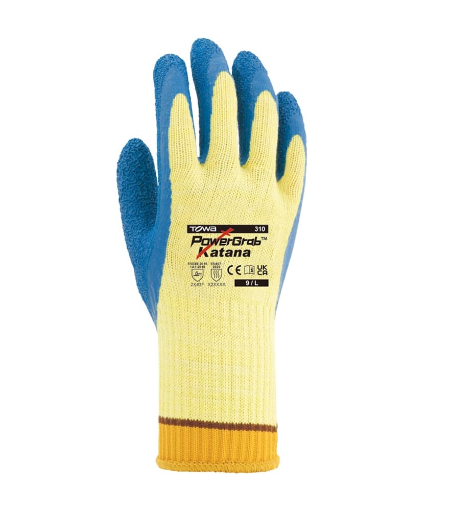 TOWA® Aramid Strickhandschuhe PowerGrab® Katana Schnittschutzklasse F – Bild 2