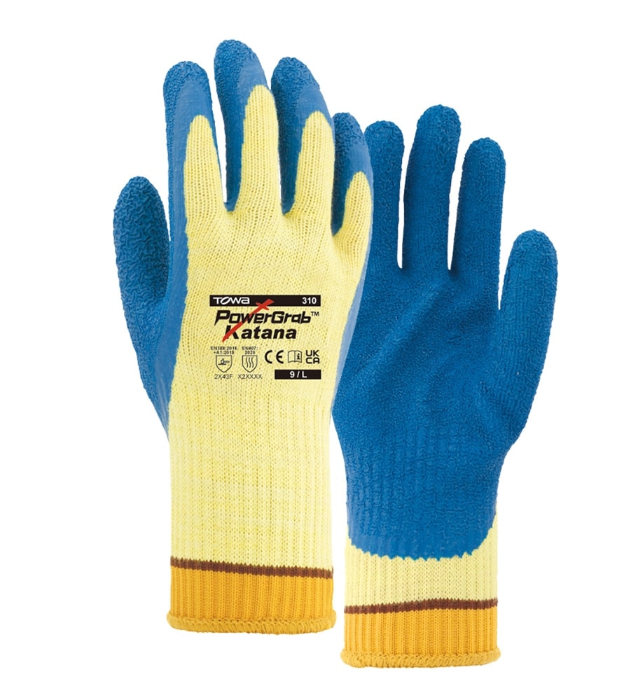TOWA® Aramid Strickhandschuhe PowerGrab® Katana Schnittschutzklasse F