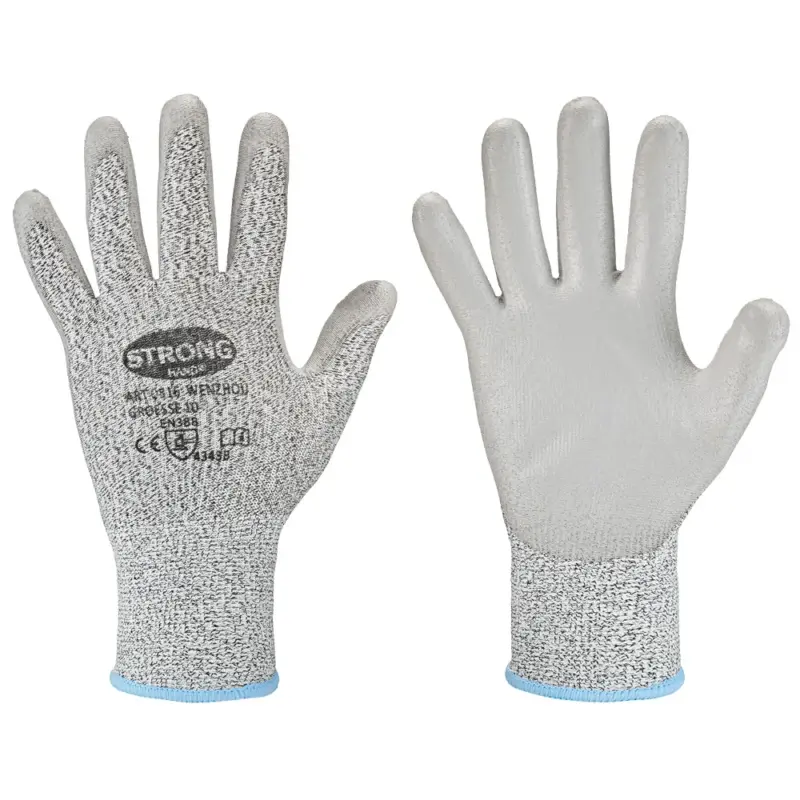 Feinstrick Schnittschutzhandschuh mit PU Beschichtung, Schnittschutzlevel B